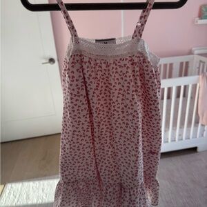 Pink Heart Pattern Baby Casual Dress